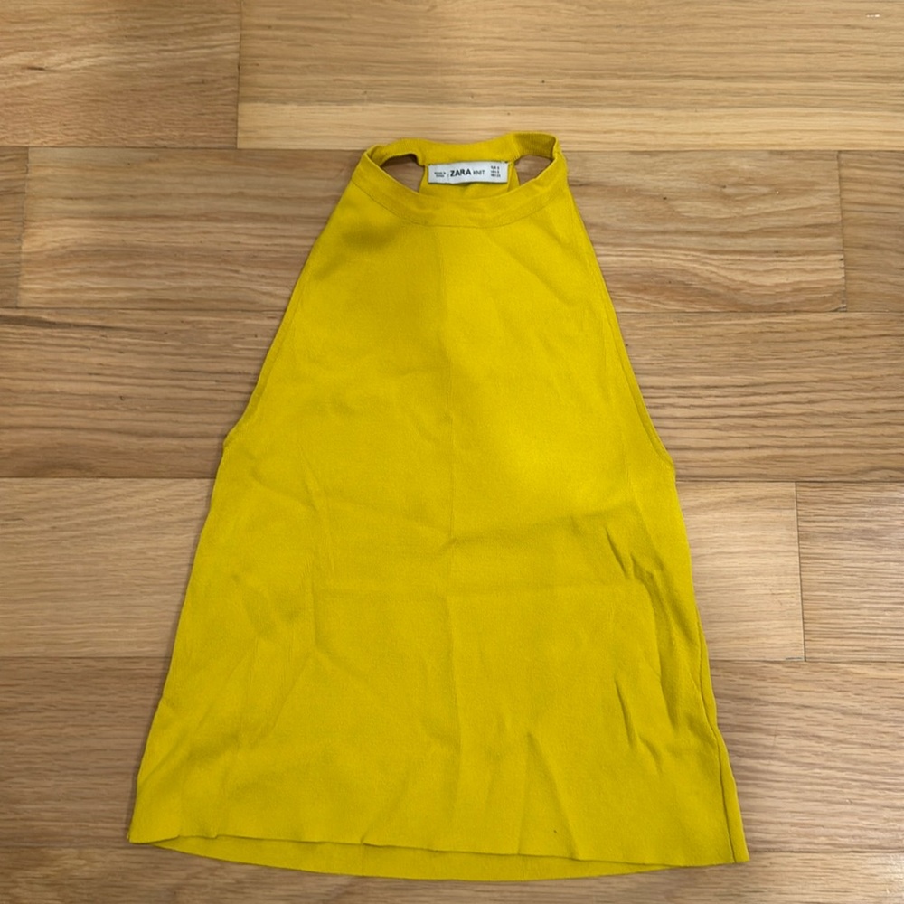 Zara yellow top